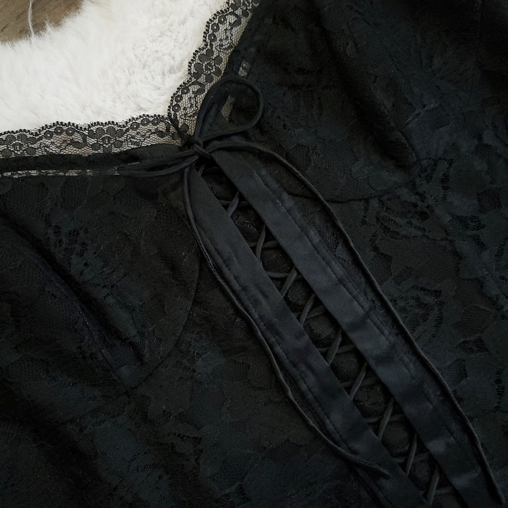 Reformation Peniel Wednesday Adam's Gothic Silk Midi Dress - Picture 8 of 16